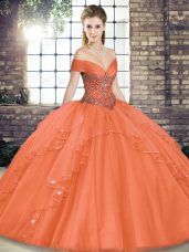 Sleeveless Lace Up Floor Length Beading and Ruffles Sweet 16 Dresses