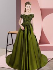 Sexy Olive Green Sleeveless Satin Zipper 15 Quinceanera Dress for Sweet 16 and Quinceanera