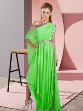 Extravagant Sleeveless Sequins Asymmetrical Prom Party Dress