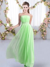 Beading Dama Dress Lace Up Sleeveless Sweep Train