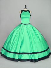 Sleeveless Zipper Floor Length Ruching Sweet 16 Dress