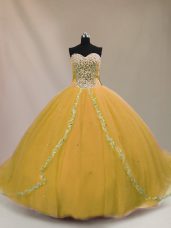 Fashion Ball Gowns Sleeveless Brown Sweet 16 Dress Lace Up