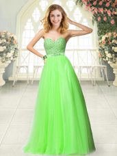 Best Sleeveless Beading and Lace Floor Length Prom Dresses