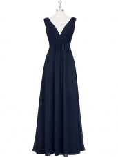 Popular Sleeveless Ruching Backless Dress for Prom