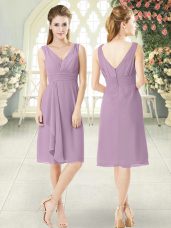 Purple Sleeveless Zipper Prom Dress for Prom and Party