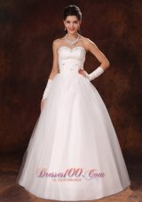 Sweetheart Beaded Tulle Modest Garden Maternity Wedding Dress Custom Made For 2013 In Birmingham Alabama