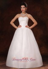 Beaded A-Line Sweetheart Designer Organza New Style 2013 Wedding Dress For Customize