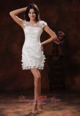 Appliques Decorate Short White Scoop Wedding Dress In 2013 Chandler Arizona