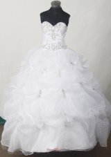 2013 Sweet Little Girl Pageant Dresses With Appliques and Pick-ups