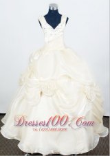 Hand Made Flowers For Light Yellow 2013 Pretty Little Girl Pageant Dresses  Pageant Dresses
