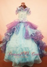 Beautiful Ruffles Little Girl Pageant Dress Straps Multi-color With Organza In 2013  Pageant Dresses