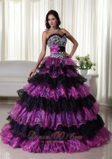 2013 Fashionable Ball Gown Sweetheart Floor-length Organza Beading Quinceanera Dress