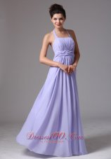 Baby Blue Scoop Bridesmaid Dress With Beading and Ruch In Maryland