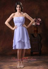 2013 The Style Popular In Queen Creek Arizona Lilac Strapless Bridesmaid Dress  Dama Dresses