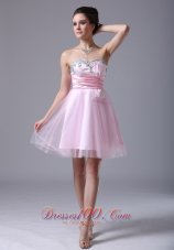 2013 Tulle Sweetheart Floor-length Pink 2013 Cocktail Dress With Beading
