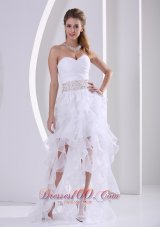 2013 Stylish Ruffles Design Own Prom Dress With Beading and Ruch in Summer