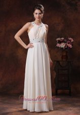 Fashion Scoop Custom Made Off White Beaded Decorate Waist Prom Dress In Page Arizona
