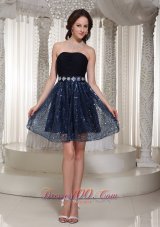 Wholesale Sequin Sexy A-line Homecoming Dress With Beading Strapless  Cocktail Dress