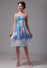 Printing Spaghetti Straps Knee-length Homecoming Dress For Custom Made In Kennesaw Georgia  Cocktail Dress