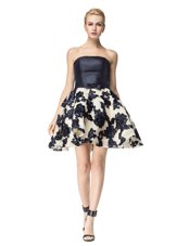 Sleeveless Embroidery Lace Up Party Dress Wholesale