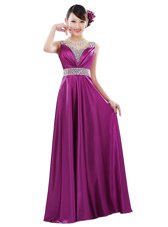 New Arrival Mermaid Sequins Floor Length Eggplant Purple Dress for Prom Strapless Sleeveless Zipper