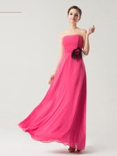 Floor Length Column/Sheath Sleeveless Hot Pink Prom Evening Gown Zipper