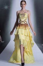 Sleeveless Beading Zipper Pageant Dress for Teens
