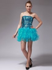 Beautiful Sleeveless Beading and Ruffles Zipper Party Dress for Toddlers
