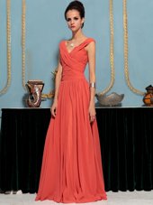 Red One Shoulder Side Zipper Ruffles Homecoming Dress Sleeveless