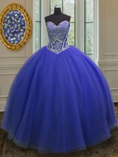 Sleeveless Lace Up Floor Length Beading Vestidos de Quinceanera