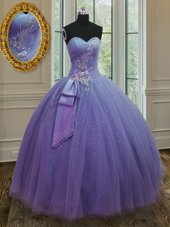Stunning Sleeveless Lace Up Floor Length Beading and Ruching and Bowknot Quinceanera Gown