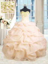 One Shoulder Lace Sleeveless Floor Length Sweet 16 Dresses and Appliques