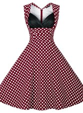 Captivating Satin Sleeveless Knee Length Party Dress Wholesale and Pattern