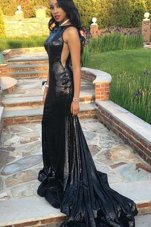 Mermaid Scoop Rose Pink Sleeveless Ruching Backless Prom Party Dress