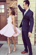 Charming Lavender Zipper Cocktail Dresses Sashes|ribbons Sleeveless Knee Length