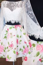 Low Price Mini Length A-line Long Sleeves Multi-color Cocktail Dresses Zipper