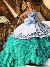 Floor Length Multi-color Vestidos de Quinceanera Sweetheart Sleeveless Lace Up